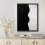 Reproduction d'art encadrée abstraite pour décoration intérieure moderne - 11 po x 14 po-116561484-116561474