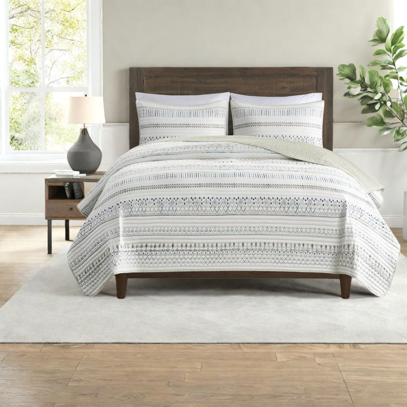 Ensemble de literie réversible en microfibre pour grand lit, confort maison de campagne