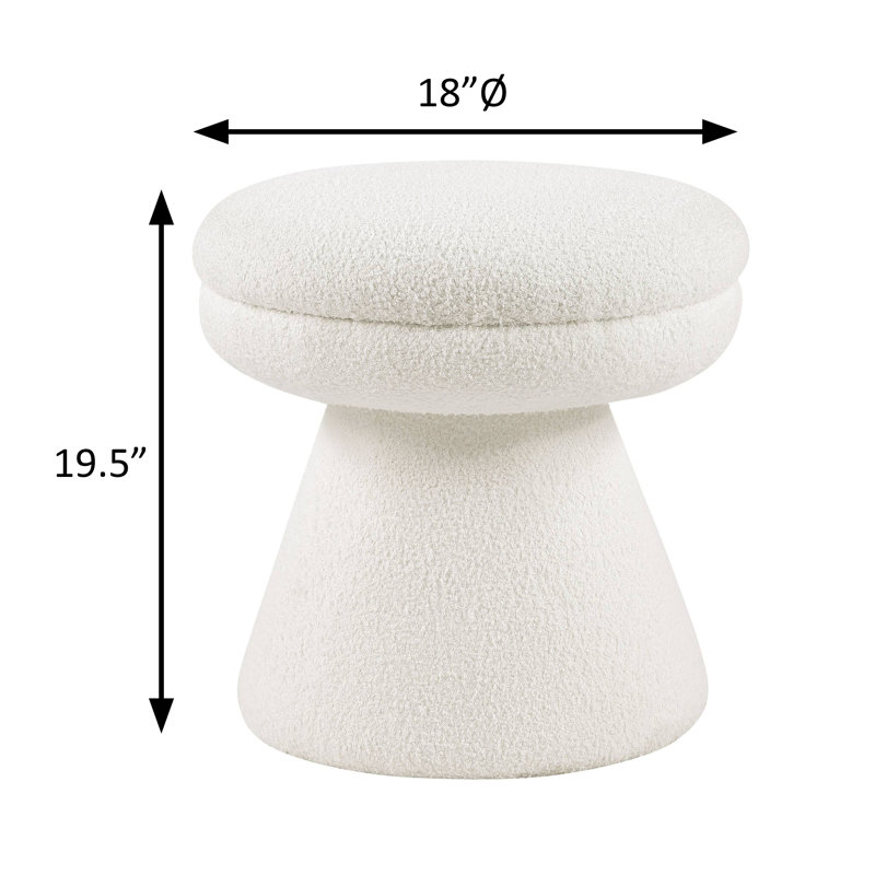 Tabouret l 18 po, beige, Beige