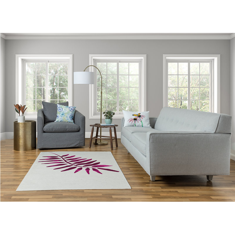 Tapis en chenille Frond 2 Spring, Rectangle 4 pi x 6 pi