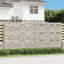 vidaXL Arched Gabion Basket Stone Basket Gabion Retaining Wall Galvanised Iron-132106111
