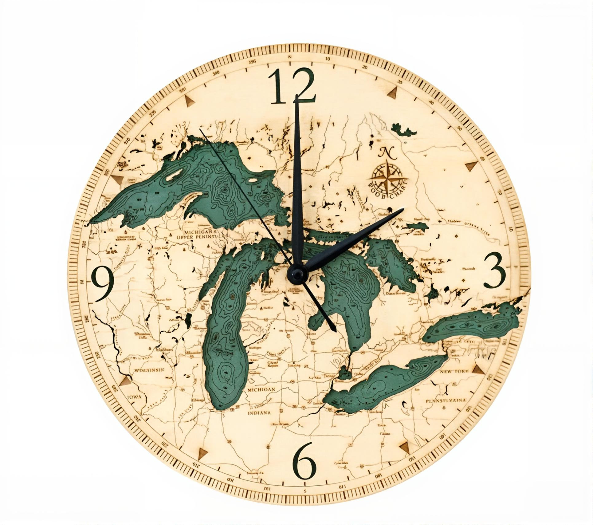 Trinx Nautical 3-D Wall Clock - Great Lakes - Wayfair Canada