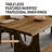 Gimbel 4 - Person Pine Solid Wood Solid Wood Top Double Pedestal Dining Set-450647944