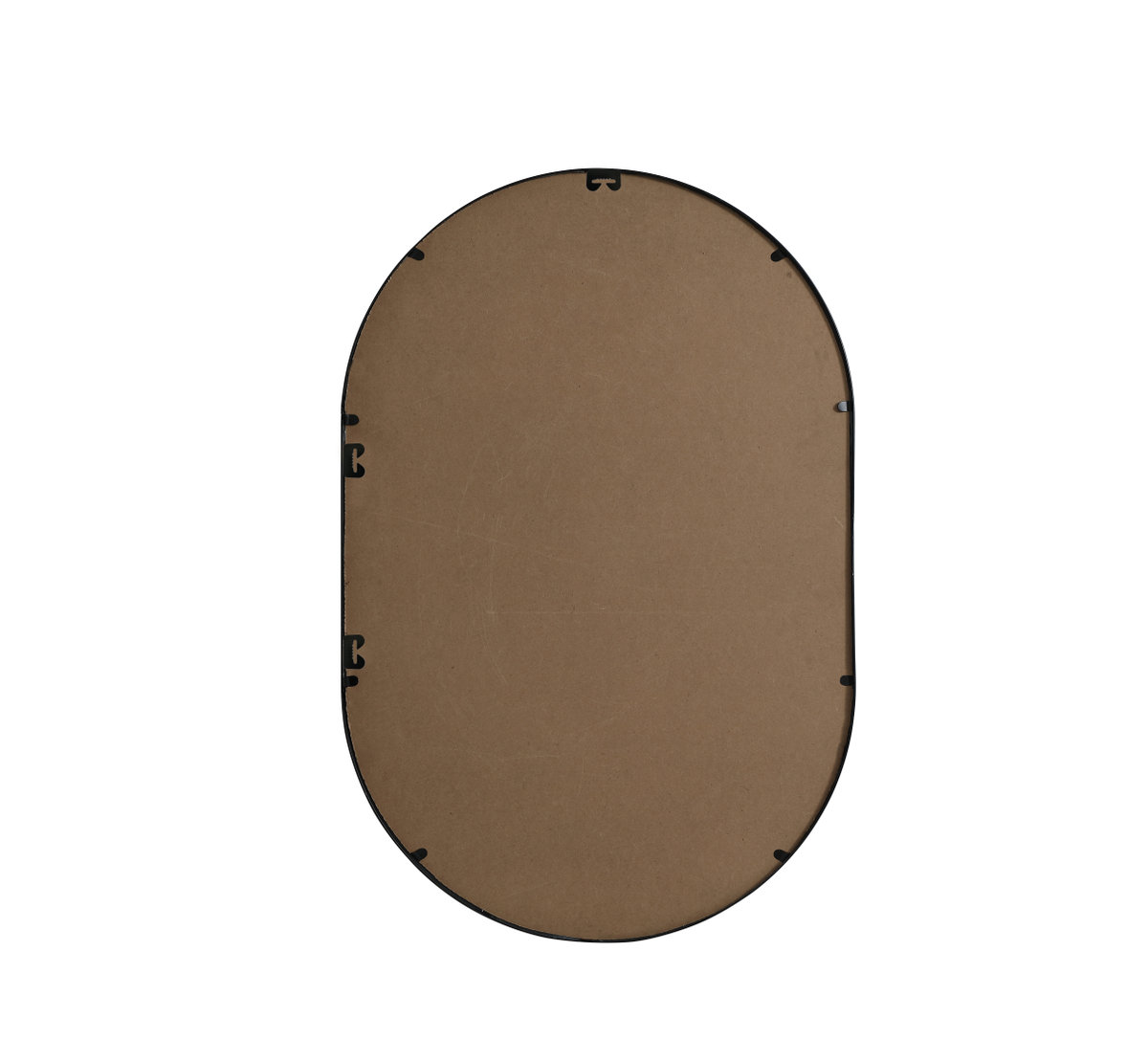 Sabine Metal Pill Wall Mirror, Black, 36" x 24"