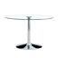 40' Round Glass Top Dining Table Set-1863409231-1863409217