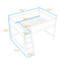 Lit mezzanine double en bois avec échelle et garde-corps-131146722-131146724