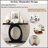 Mirod Stylish Modern Console Table with Egg-Shaped Base, Enhanced Stability and Durability, Sleek Design-916805307