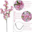 6 branches de fleurs de cerisier pour vase longues tiges de fleurs artificielles printemps été décor de soie de cerisier branches pour la table de mariage-603507928