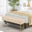 Banc rembourré en velours Chereese-915414883