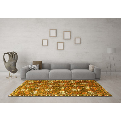Washable Geometric Indoor Rug