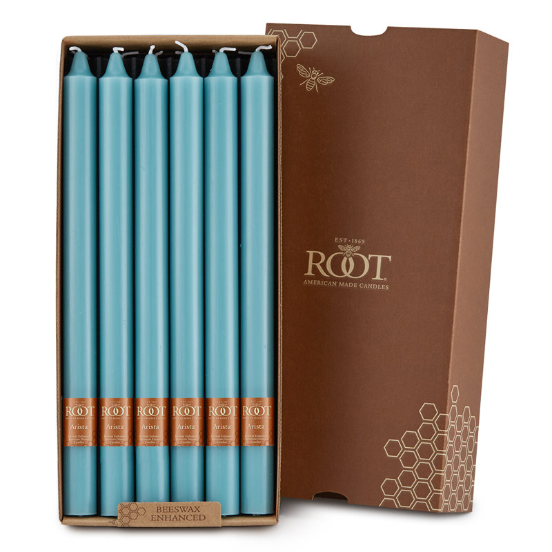 Bougie radiculaire sans parfum, H 12 po x l 0,88 po x P 0,88 po, Ciel