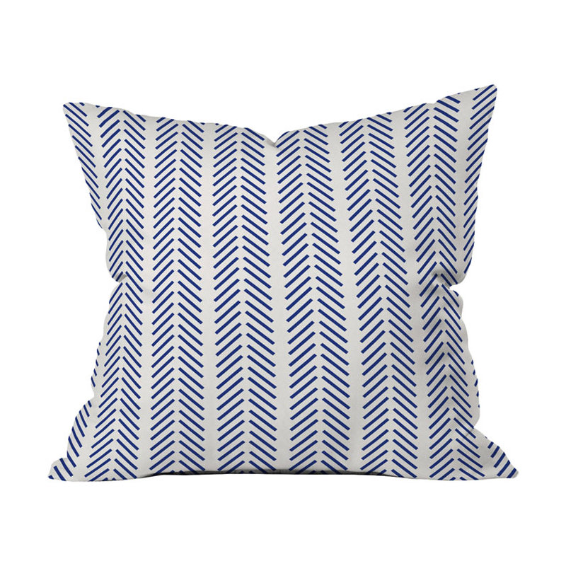 Coussin extérieur à lignes nautiques, 26 po x 26 po