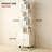 360 Degree Rotating Display 5 Tier Corner Bookshelf, Floor Standing Bookcase Storage Rack, Wood Narrow Book Shelf Organizer-1529614911