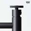Lavabo vasque de salle de bain rond en béton avec robinet H 12 po Cypress L 16 po x l 16 po x H 5 po