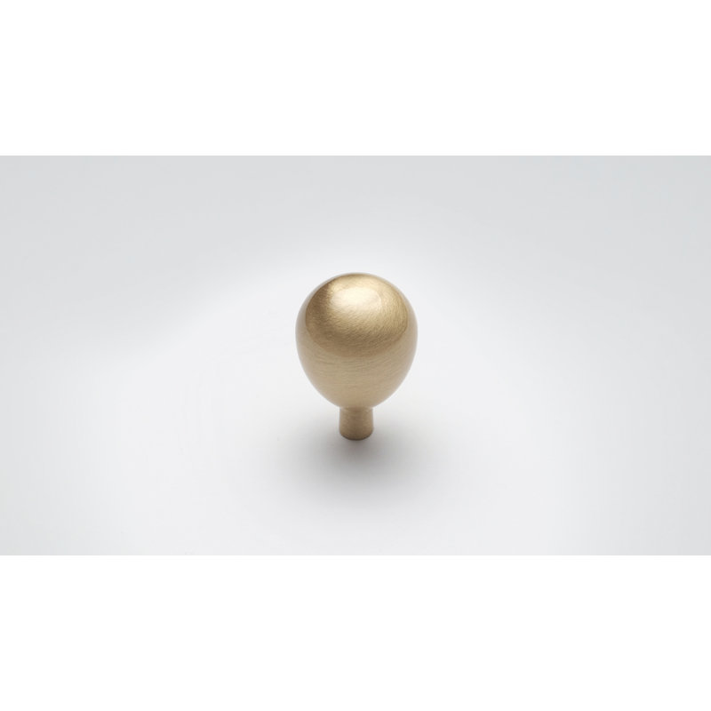 Tari 20mm Diameter Round Knob Multipack, Brushed Brass