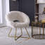 Fauteuil d'appoint basique en fausse fourrure