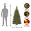Aspen Spruce Lighted Artificial Spruce Christmas Tree-2035076789