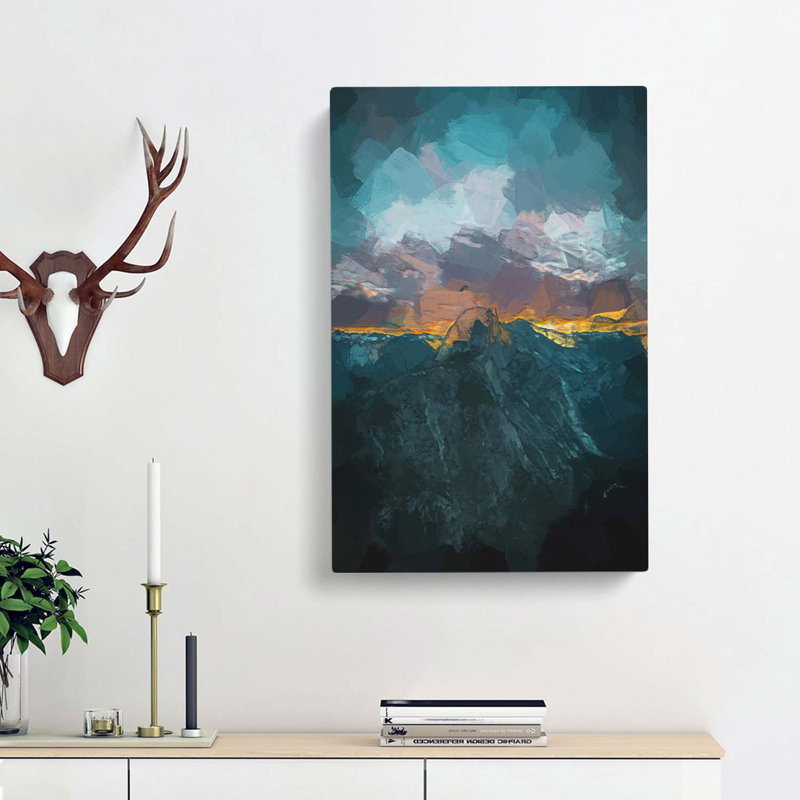 Mountains In California In Abstract - Wrapped Canvas Print, 50cm H x 35cm W x 3cm D
