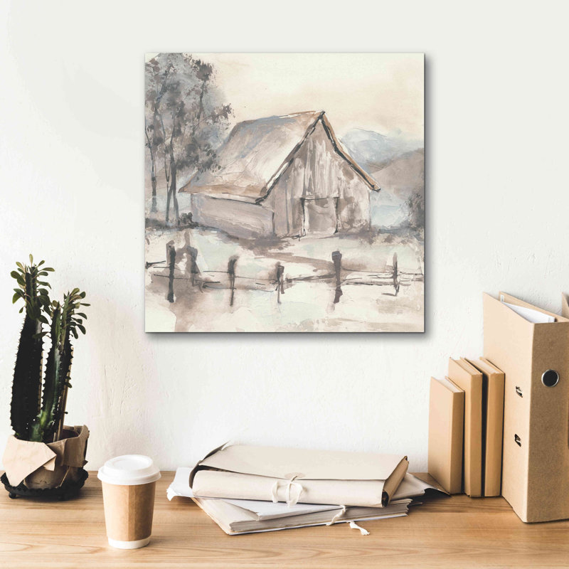 «Barn VII» par Chris Paschke, H 18 po x l 18 po x P 0,75 po