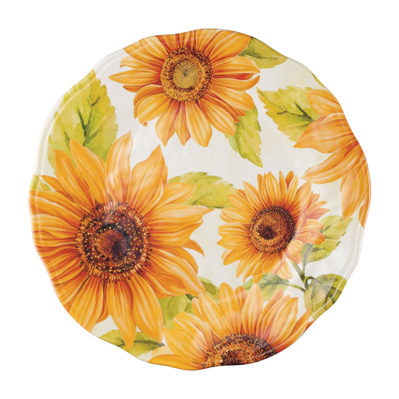 Sunflower, 11" Melamine Plate S6