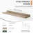 Floating Picture Ledge Shelves Set Of 4, Wall Mounted Display Shelf With Protective Lip For Photos, Books, Toys, And Decor, Durable Wood Construction, Easy Installation, Versatile For Any Room-62877654
