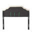 Tête de lit tapissier capitonnée de taille grand, tête de lit en bois massif avec pieds en métal durable-1703494669