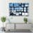 Abstract Square Mirrors Canvas Print-1886095165