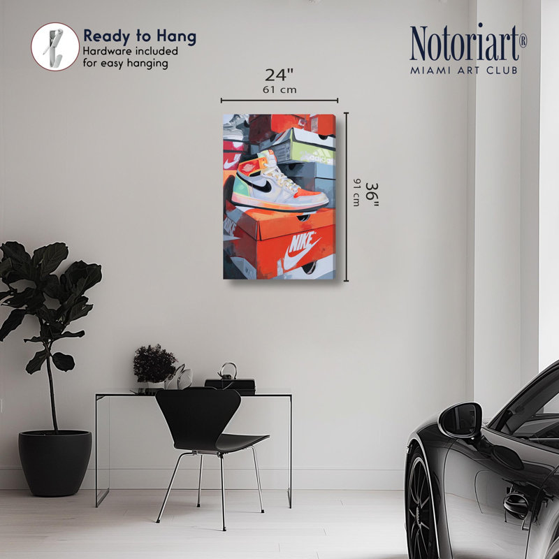 Reproduction d'art rétro sur toile par Notoriart, H 24 po x l 36 po