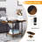 Double-Layer Retro Brown Industrial Style Tea Table