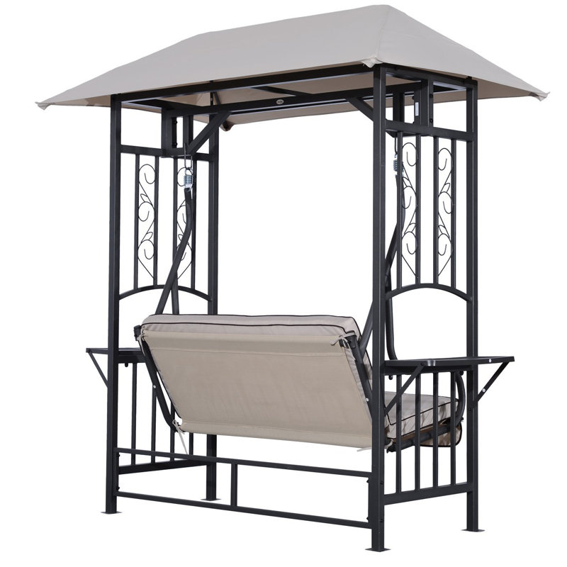 2 Person Porch Swing with Canopy