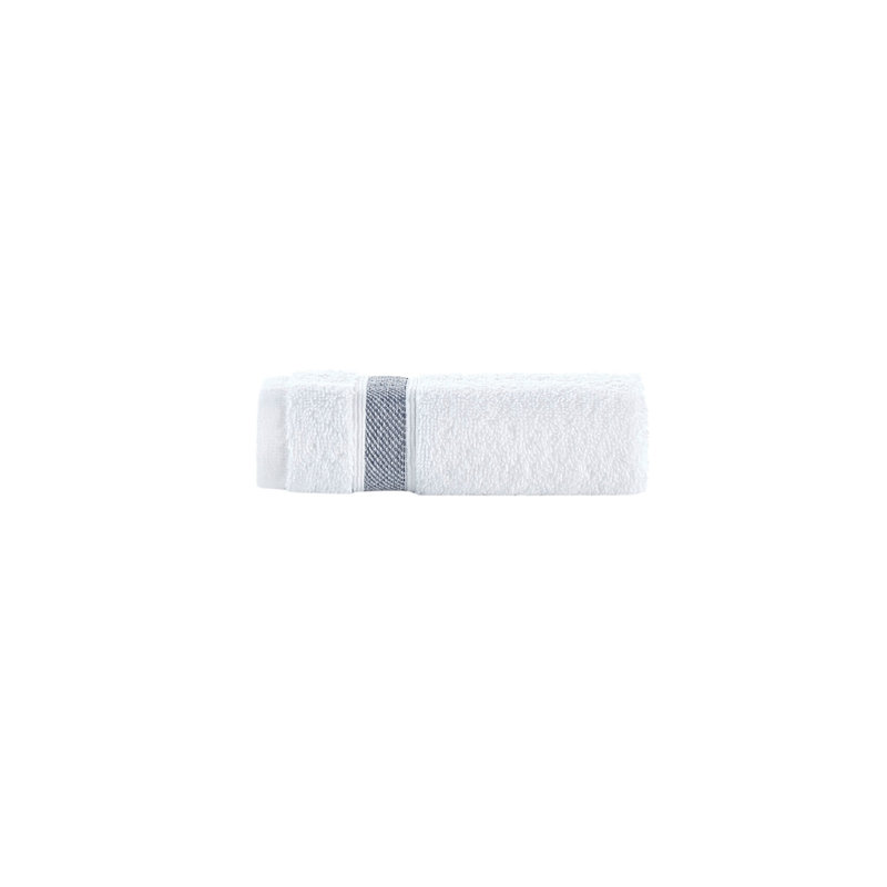 Turkish Cotton Plush Jacquard Washcloth, Navy