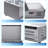 130W Refrigerated Prep Table, 304 Stainless Steel Countertop Cooler with 1/3 & 1/6 Pans, Digital Thermostat Salad & Pizza Station for Restaurant