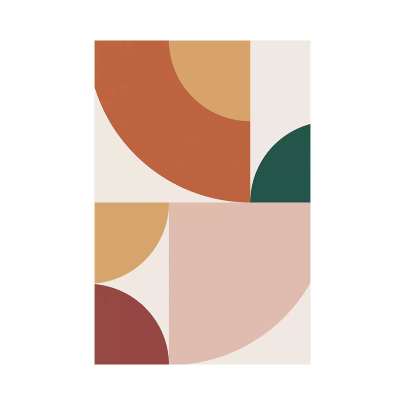 Abstract Geometric XIII - Print on Canvas, 66.04 cm H x 45.72 cm W x 1.91 cm D, Wrapped Canvas