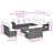 Vidaxl Garden Sofa Set Black, Cream White