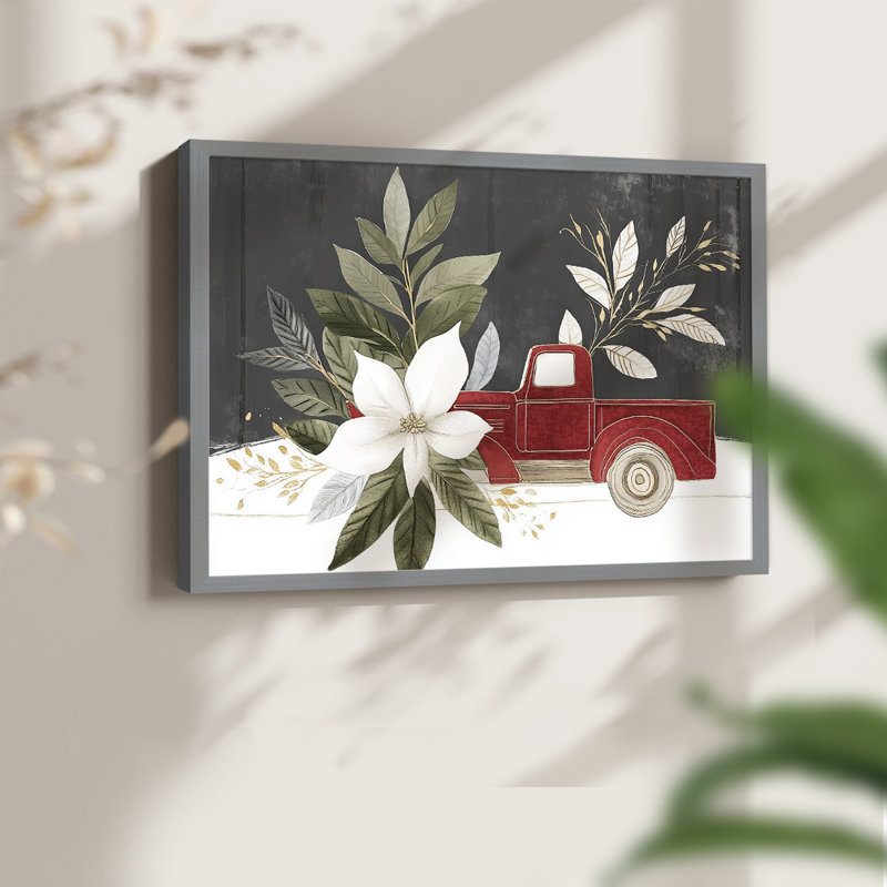 Art de Noël - CCXLIV - Reproduction encadrée - Restickable, H 8 po x l 10 po, Gris