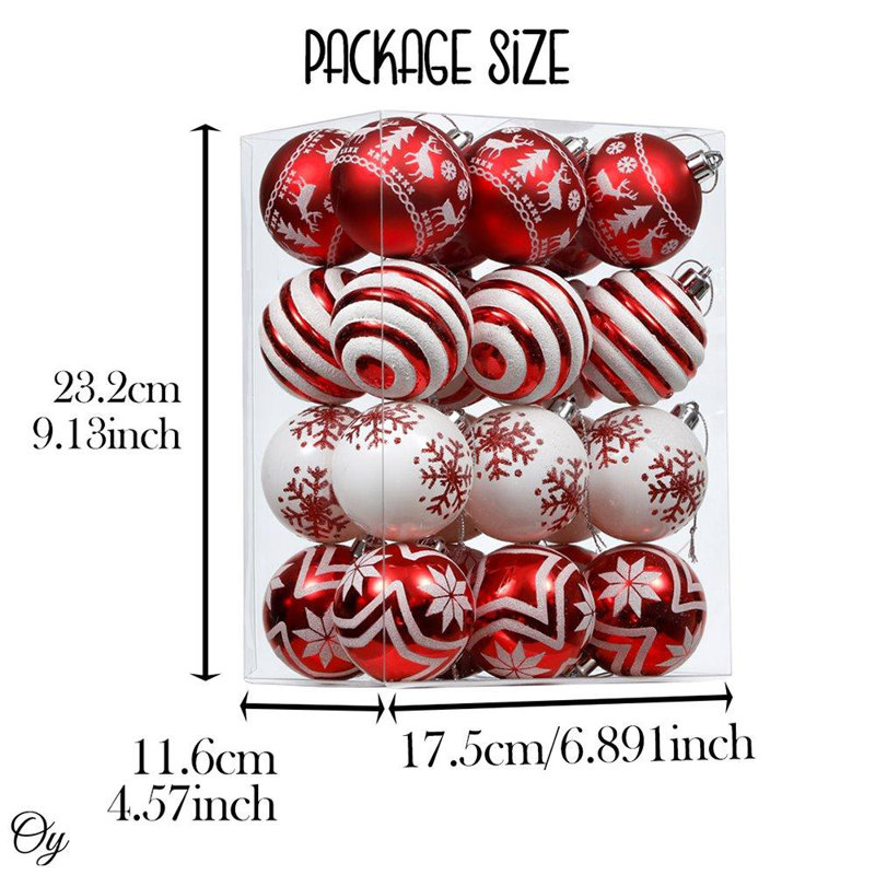 Ensemble de 24 boules de Noël Javaris