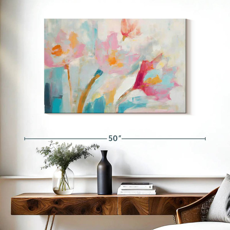 Avery tulipe brossée colorée II, H 26 po x l 39 po