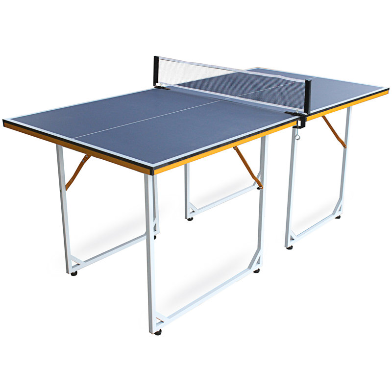 6ft Blue Foldable Outdoor Table Tennis Table with Net