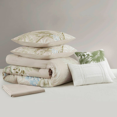 Contemporary Design Comforter Set with Throw Pillow
