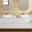 Salerno 500mm x 390mm White Rectangular Ceramic Countertop Basin Bathroom Sink
