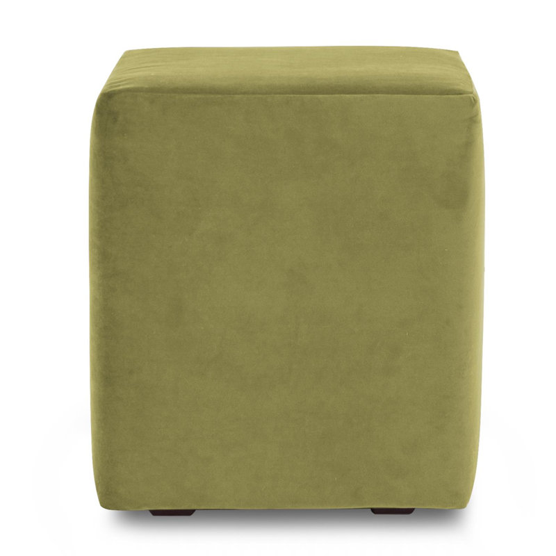 Azemar Box Cushion Ottoman Slipcover, Coffee