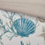Ensemble d'édredon en satin de coton 7 pièces turquoise