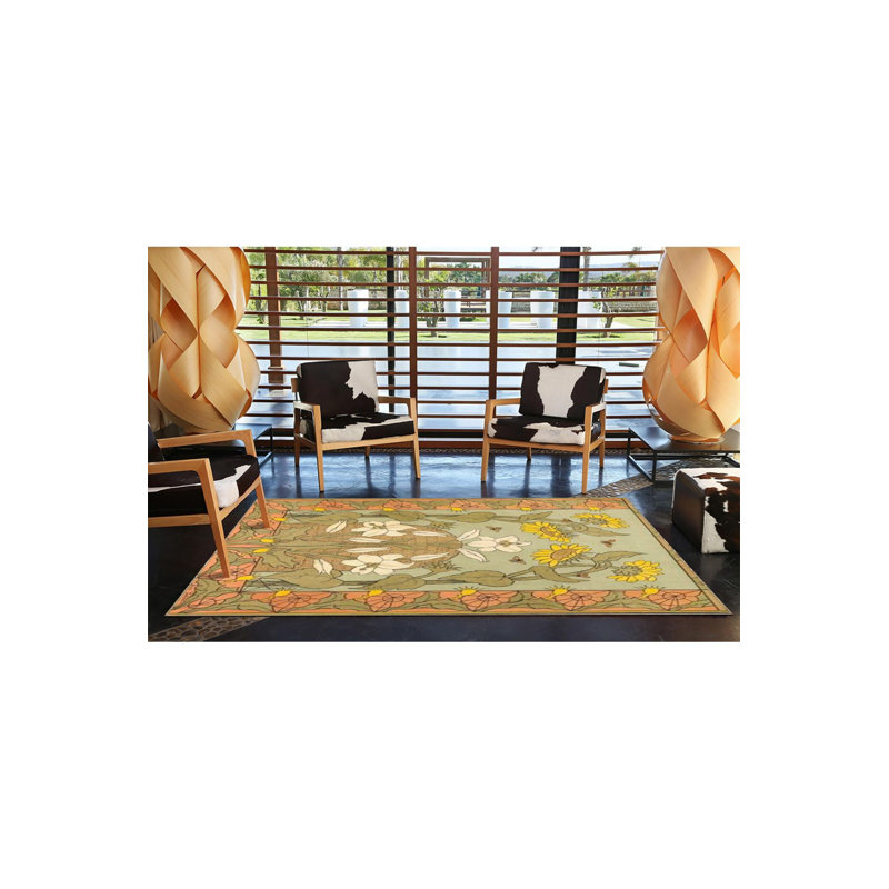 Tapis décoratif Tower Ivy, Sous-tapis rectangulaire de 3 pi 3 po x 4 pi 11 po