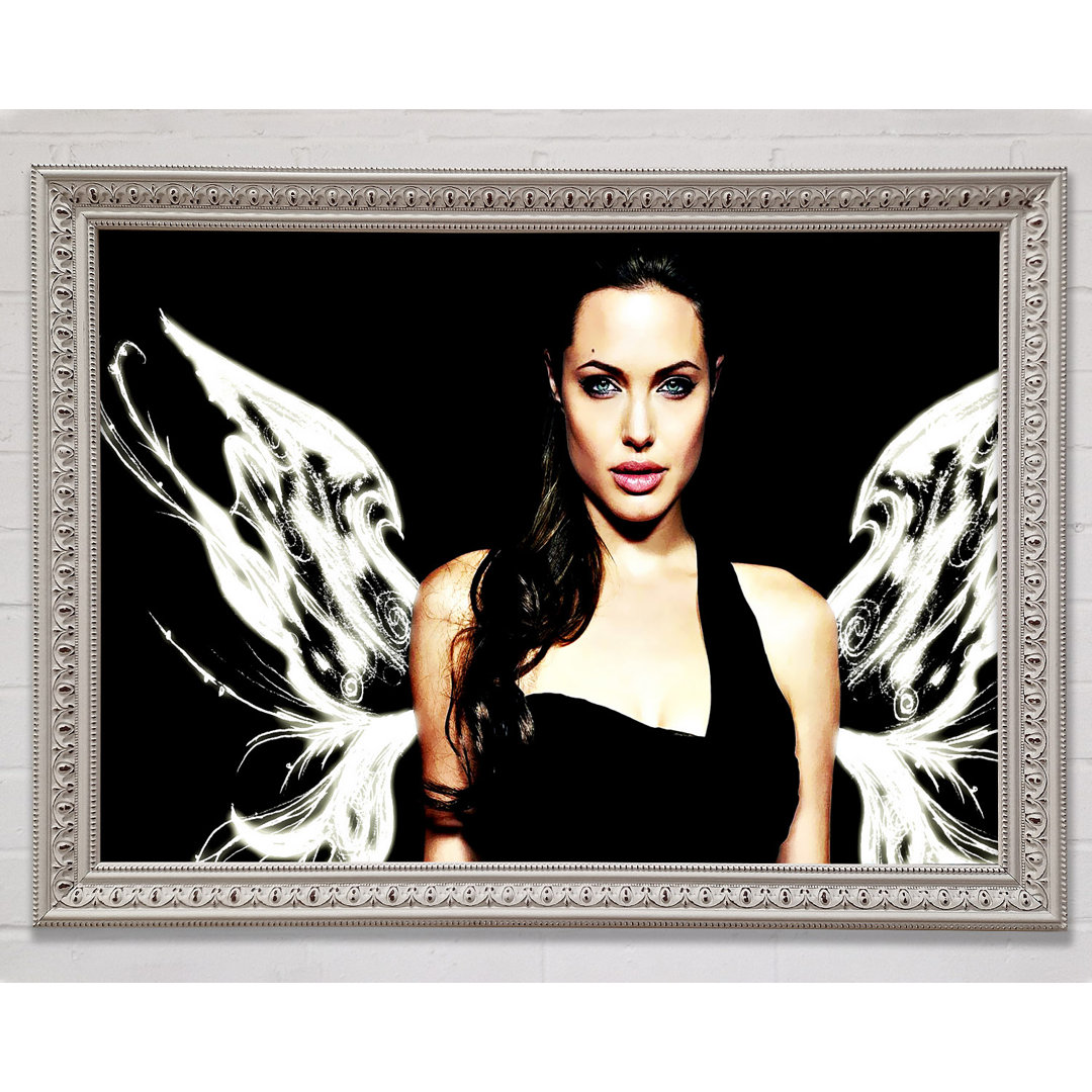 Angelina Jolie Angel Wings - Einzelner Bilderrahmen Kunstdrucke