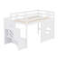 Lit mezzanine avec escalier de rangement et fenêtre-1135174046