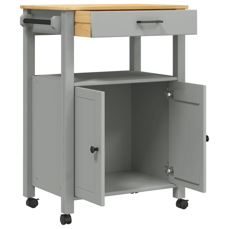 Kitchen Serving Cart, Grey
