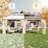12x20FT Wooden Frame Gazebo with Double Roof, Hardtop Canopy & Netting for All Weather