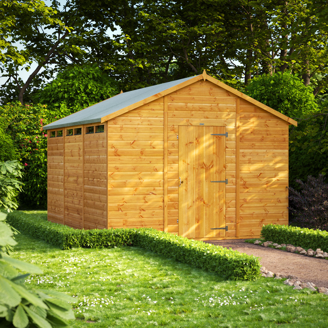 Powersheds 12 x 10ft Timber Tongue & Groove Security Garden Shed