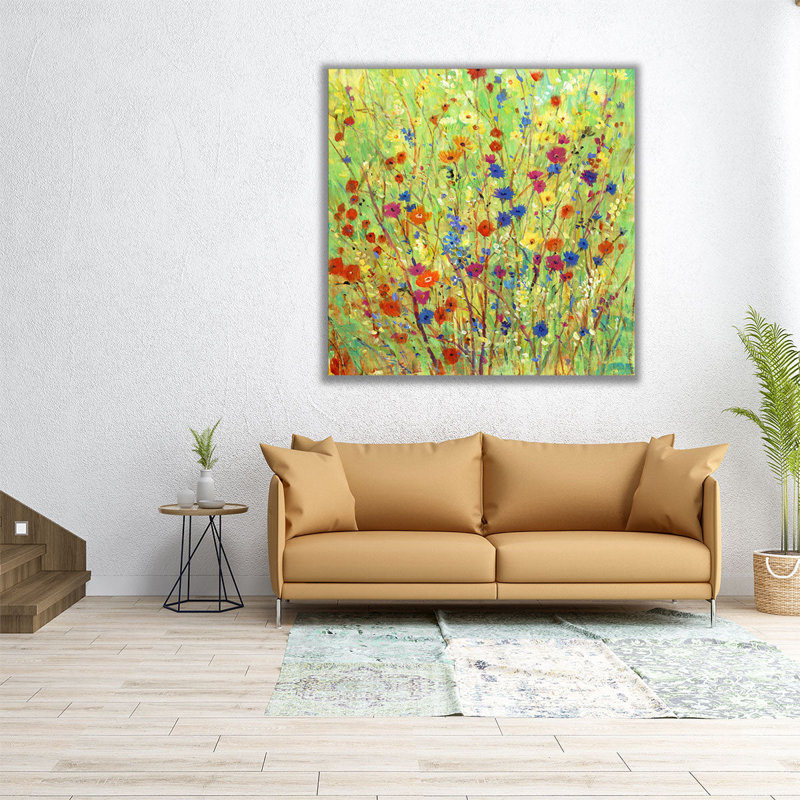 «Wildflower Patch II», reproduction d'art sur toile, H 24 po x l 24 po