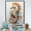 Hippocampe magique beige I sur toile-959251796-887429125